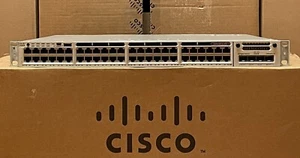 Cisco Catalyst WS-C3850-48U-S 48-Port UPoE Gigabit Switch with C3850-NM-4-1G - Picture 1 of 6