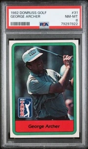 1982 DONRUSS GOLF GEORGE ARCHER #31 PSA 8 - Picture 1 of 2