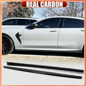 Alerón extensiones faldones laterales carbono real 4 puertas para BMW G16 M8 F93 M850i AÑADIR - Imagen 1 de 16