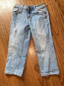 Justice Jeans capri length Girls Size 12 Slim 22" W 17" inseam distressed - Picture 1 of 14