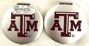 2 Texas A&M Aggies Compact Mirror (s) Metal/Glass NCAA 2.5” By Wellspring - Picture 1 of 4