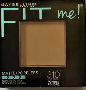 Maybelline Fit Me Matte + Poreless Pressed Powder Compact #310 SUN BEIGE - Picture 1 of 2