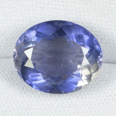 8,58 ct TOP LUSTRE BONITO AZUL PÚRPURA - IOLITA NATURAL - CORTE OVALADO Ver Vdo 3936 AC Foto 1 de 2