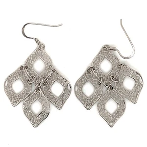 Elegantes pendientes de plata esterlina 925 para dama de 4,8 gramos - Imagen 1 de 2