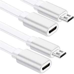 2 Pack Micro Usb Extension Cable 10Ft Male To Female Extender Cord Zmodo Cam... - Picture 1 of 7