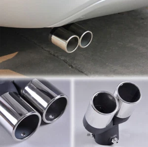 Double Outlets Exhaust Muffler Tail Pipe Tailpipe For Toyota Corolla 2020-2024 - Picture 1 of 6