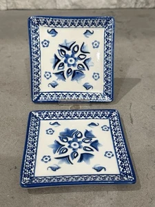 opalhouse stoneware 2 blue and white small dishes - Picture 1 of 5