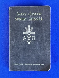 VTG Traditional Catholic Latin English St Joseph Sunday Missal 1953 Large Type - Bild 1 von 8