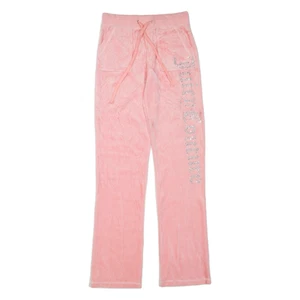 Pantalones deportivos JUICY COUTURE para niñas rosa acampanado M W26 L33 - Imagen 1 de 6