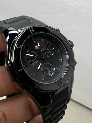 Reloj Michele Jelly Bean Tahitian Negro MWW12F000104 Foto 1 de 4