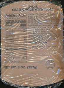 PORT OFFERT Rare Ration combat USA MRE HALAL AGNEAU Emb 2024 - Picture 1 of 8