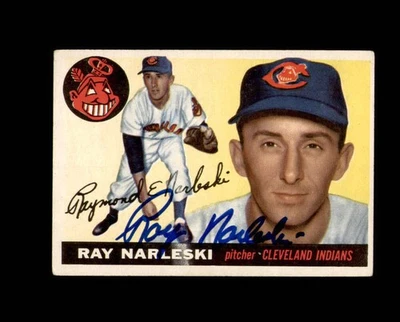 Ray Narleski Signed 1955 Topps Cleveland Autograph - Image 1 of 2