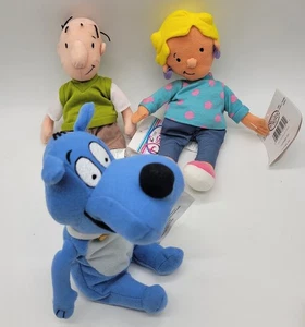 Disney Store Sitzsack Plüsch Set Doug Patti und Schweinekotelett 3tlg Set Vintage 1990er - Bild 1 von 10