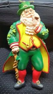 Pipa tréboles adorno navideño irlandés vintage años 90 Kurt S Adler MUNDO DE SANTAS  - Imagen 1 de 2