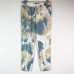 Love Fire NWT Women's Elastic Waist Drawstring Multi Tie Dye Jogger Pants L - Picture 1 of 3