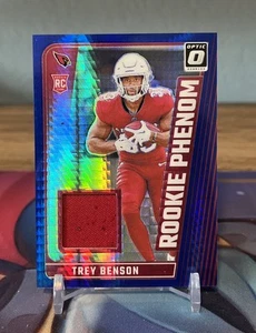 TREY BENSON Optic Rookie Phenom RC, Patch Blue Hyper # RPB-TBN - Bild 1 von 2