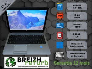 [BREIZH REFURB] PC HP 650 G1 15" i3 SSD Windows 11 + Office - Garantie 1 an - Photo 1/7