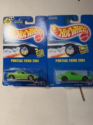 Hot Wheels LOTE de 2 Cardados Verde Brillo Pontiac Fiero 2M4 Cardado HOC + Rueda SUH Foto 1 de 4