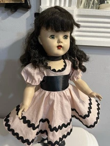 vintage 1950's HP Luann Simms Personality Doll. Horsman Orig.Dress/blk. Wig - Picture 1 of 8