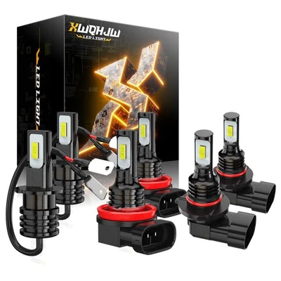 For Cadillac STS Base Sedan 4-Door 2006-2011 LED Headlight Fog Light Bulbs Combo - Изображение 1 из 4