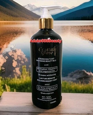 CRYSTAL GLOW STRONG HALFCASTE WHITENING BODY MILK 500ml
