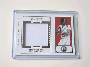 Panini Chronicles 2022 Matt Corral Ole Miss Panthers Rookie RC Encased Patch NFL - Picture 1 of 2