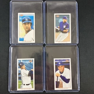 LOT OF 4 DEREK JETER 2002 TOPPS 206 MINI #236 / #119 - POLAR BEAR BACK - YANKEES - Bild 1 von 10