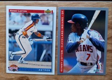 Kenny Lofton RC Upper Deck Card #25 Star Rookie + Fleer '93 Near Mint