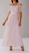 maddie embroidered maxi dress blush