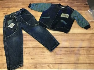 Vintage Baby Guess Kids Jean Outfit Jacket & Pants Size 6y - Picture 1 of 12