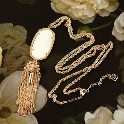 Распродажа! Ожерелье с белым жемчугом Kendra Scott Rayne цвет розового золота - Изображение 1 из 2