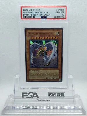 YUGIOH DR04-EN005 WINGED KURIBOH LV10 ULTRA RARE PSA 10 GEM MINT #72328922 POP 5 - Image 1 of 4