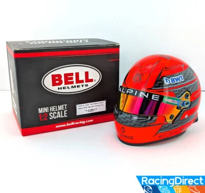 2024 Esteban Ocon Mini Helmet - 1:2 Scale Alpine Bell F1 Helmet - Model 4100311 - Image 1 of 4