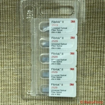 Lote de 5 empalmes universales de fibra óptica 3M Fibrok II 2529 250 x 900 Foto 1 de 4