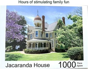 1000 Piece Jigsaw Puzzle - Jacaranda House - 28 X 20 Inch X 2Mm Thick Puzzle For - Picture 1 of 6