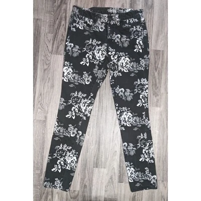 Pantalones ajustados Gap para mujer talla 4 R bolsillos negros blancos grises florales siempre Foto 1 de 4
