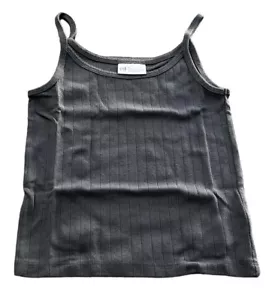 GAP Girls Spaghetti Strap Tank Top, Gray, Size 10, NEW - Picture 1 of 9