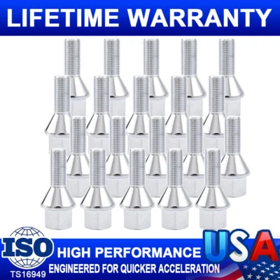 Juego de 20 pernos de rueda para Jeep Cherokee Compass Chrysler 200 Dodge Dart 19 mm Foto 1 de 4