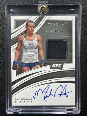 Miesha Tate 2022 UFC Immaculate FIGHTER-WORN Memorbilia PATCH Auto 11/99 - Image 1 of 2