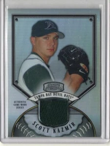 2007 Bowman Sterling Refractor Game Jersey Scott Kazmir 199/199 - Picture 1 of 1