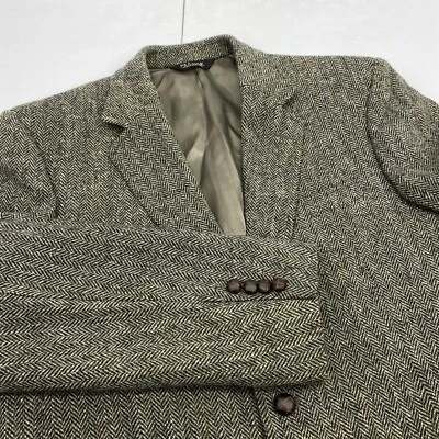Blazer Harris Tweed Para Hombre 42L Traje 100% Escocés Chaqueta Abrigo Deportivo JOS A BANK Foto 1 de 4