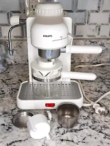 Krups White Espresso Mini 963 Cappuccino Maker Machine Made In Switzerland - Picture 1 of 20