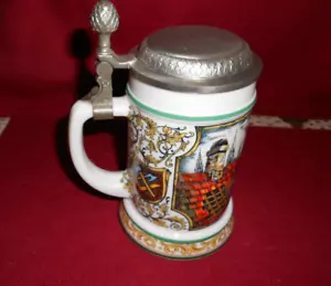 ¡PIEDRA DE CERVEZA ORIGINAL BMF CON TAPA! ¡TRABAJADORES EN TECHO! A+ COND! ALEMANIA! BIN! - Imagen 1 de 6