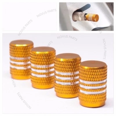 Nueva cubierta de vástago de válvula dorada 4 piezas rueda antideslizante antipolvo para Lexus IS350 LS460 ES350 Foto 1 de 4