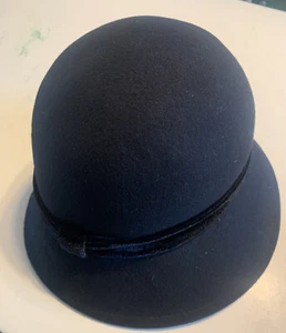 Nine West Velvet Accent Cloche - Black - Picture 1 of 9