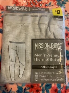 Neu Mission Ridge Herren 2X-LARGE Premium Thermounterteil knöchellang grau XXL - Bild 1 von 5