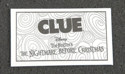 PISTA Pesadilla Antes de Navidad Tema Candente Exclusivo SOBRE Juego Parte NUEVO Foto 1 de 2