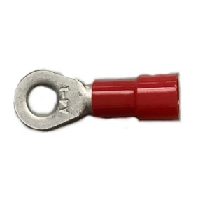 100Stk. Ringkabelschuhe isoliert, 0,25-1,5 M4 rot - Picture 1 of 3