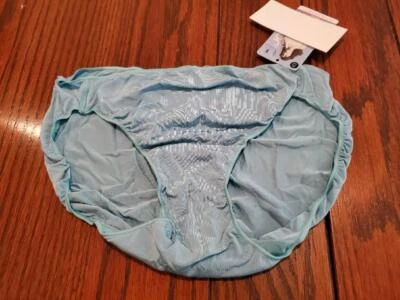 NWT JOCKEY No Panty Line TACTEL NYLON BIKINI PANTIES 1370 421 aqua size 6 - Image 1 of 2