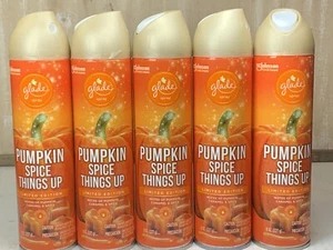 5 Glade Spray Can Air Freshener Pumpkin Spice Things Up Scent 8oz Each - Picture 1 of 3